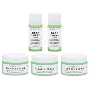 Farmacy Deep Clean Trial Size Bundle - 3 Cleansing Balms + 2 Cleansing Toners